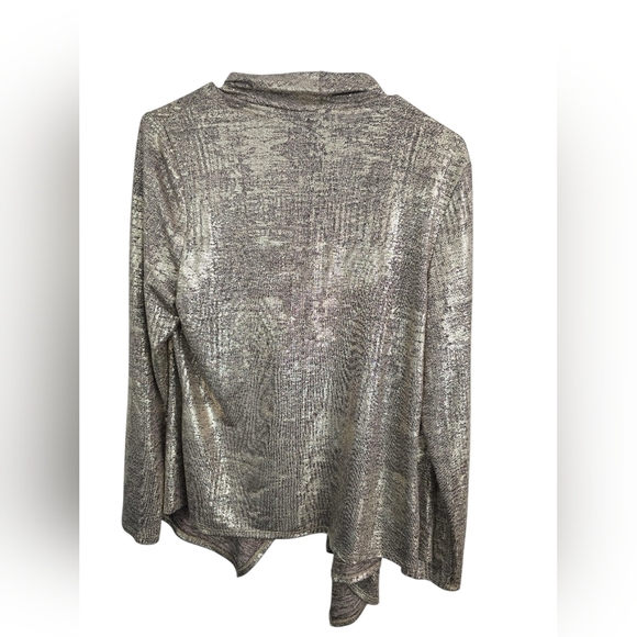 Frank Lyman Women's Shimmering Cardigan - Gold, Size 12, NWT - Picture 2 of 5
